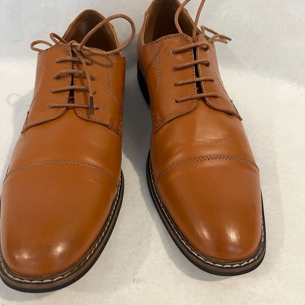 Jousen Men’s Milan Brown Leather Dress Oxfords